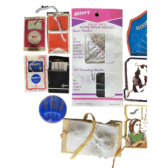 Hand Sewing Needles Quilting Tapestry Upholstery Large Golden Eye Vintage - Picture 2 of 8